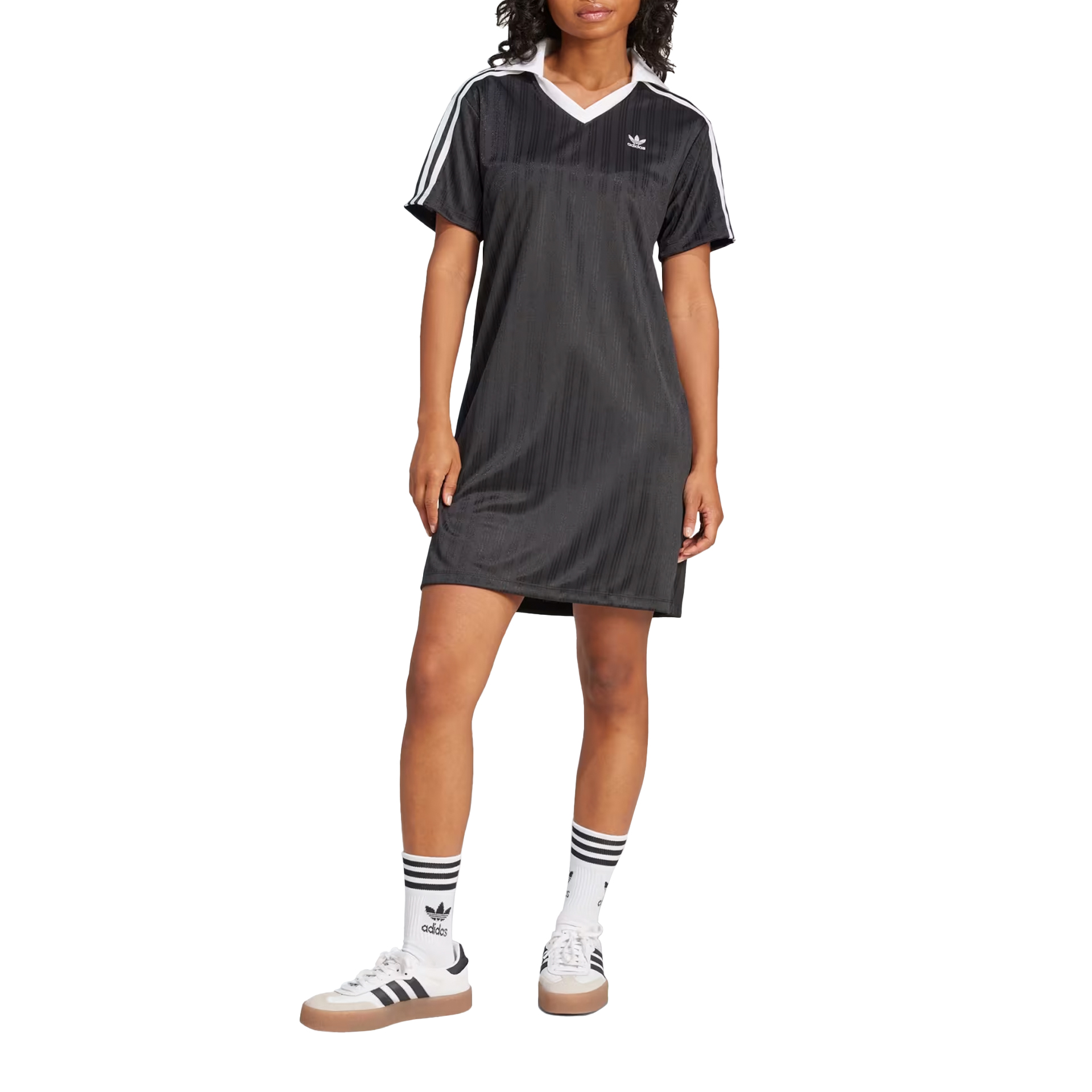 adidas Originals VESTIDO V-Neck Ss Black