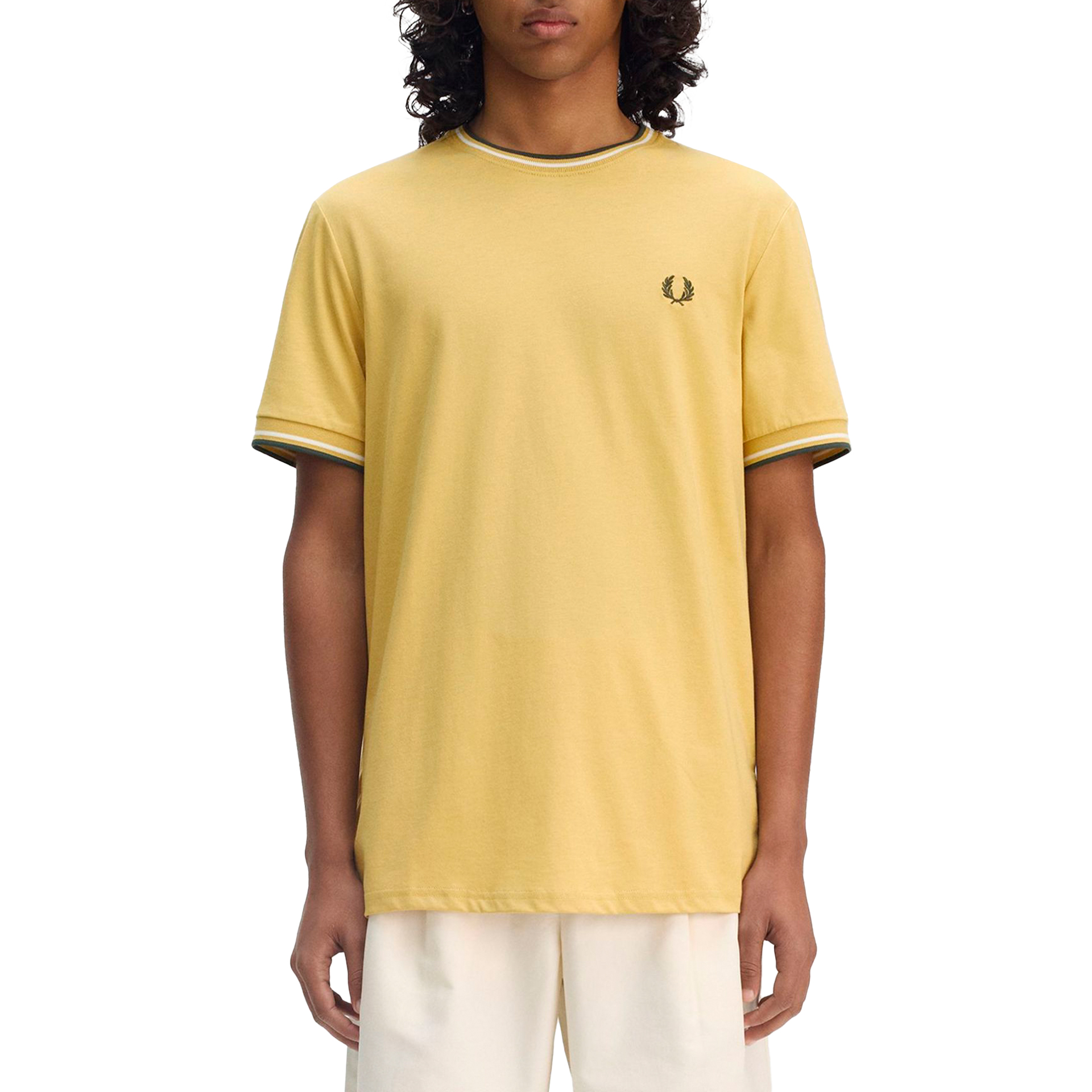 Fred Perry T-shirt Hnycmb/snw/crtgn