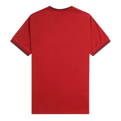 Fred Perry T-shirt Burtn Red/navy Fred Perry T-shirt Burtn Red/navy