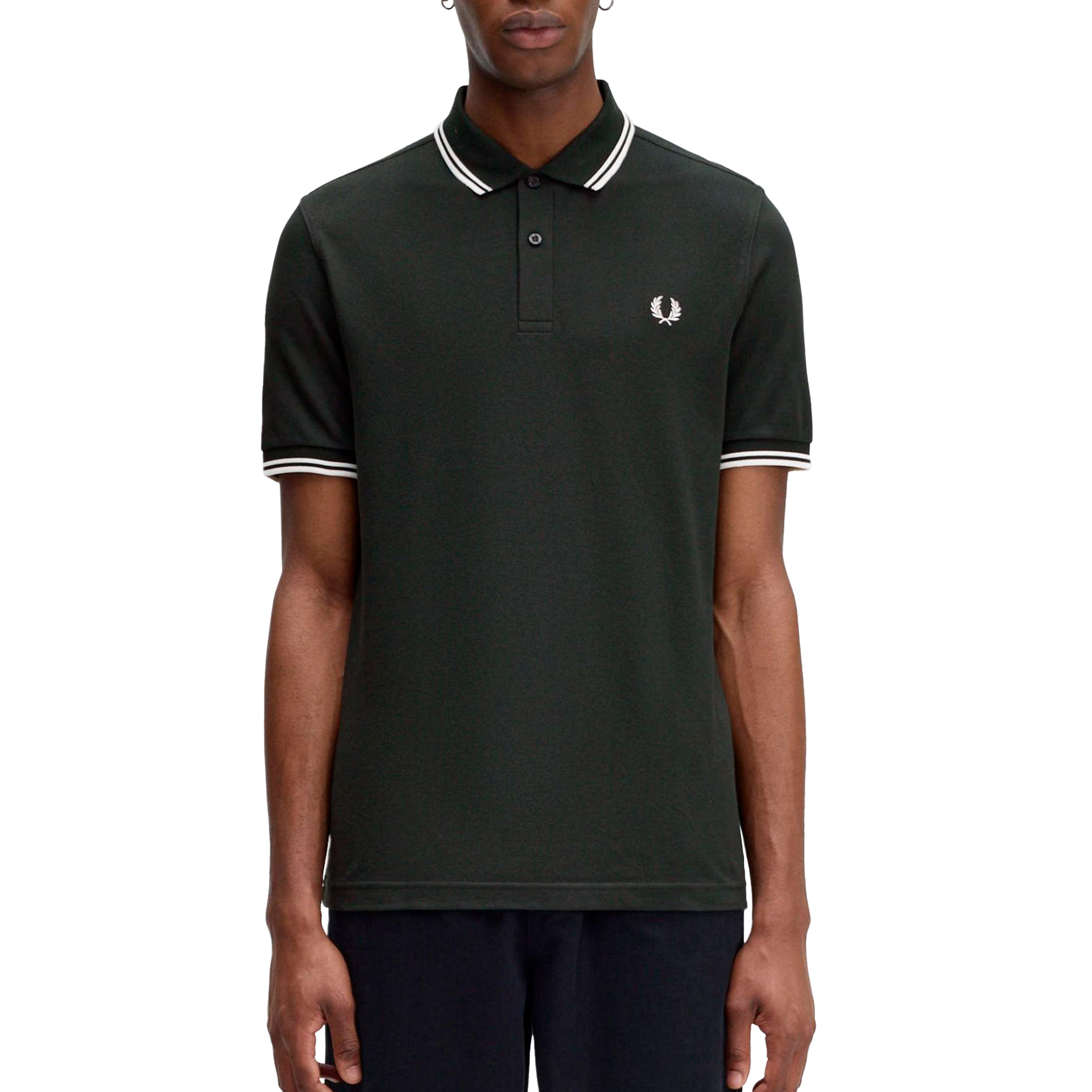 Fred Perry Polo Nightgreen/snwht