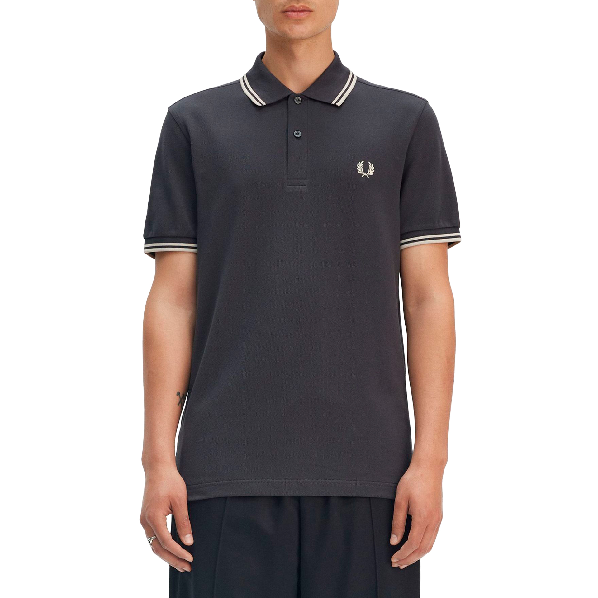 Fred Perry Polo Anchr Gry/oatml