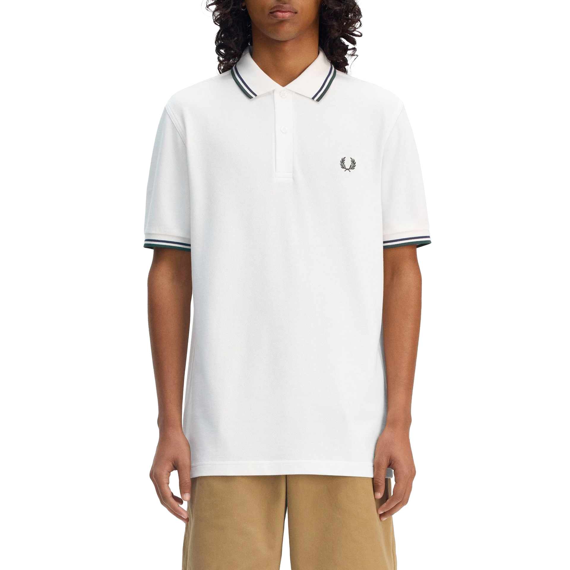 Fred Perry Polo Swhit/tnsbl/crtg