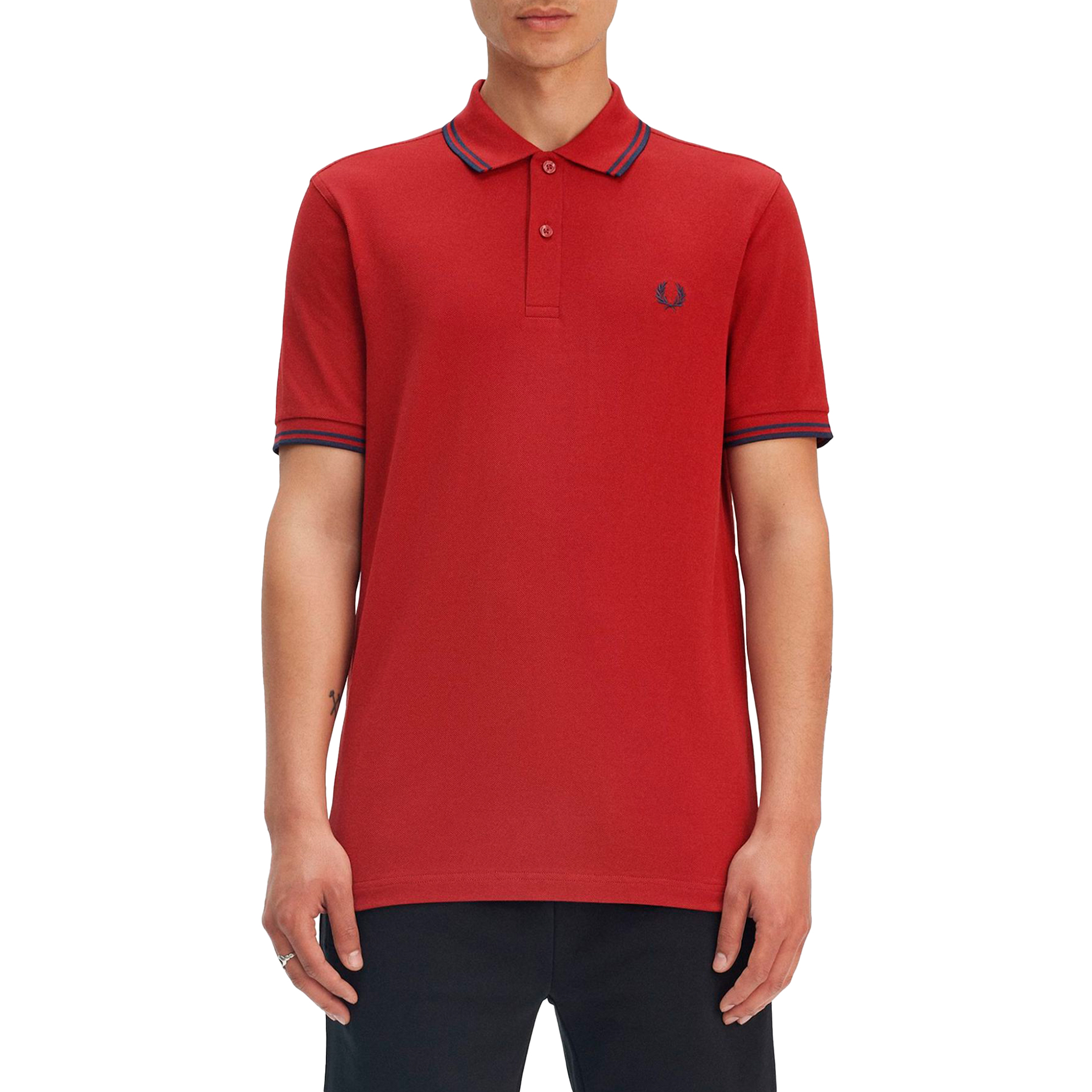 Fred Perry Polo Burtn Red/navy