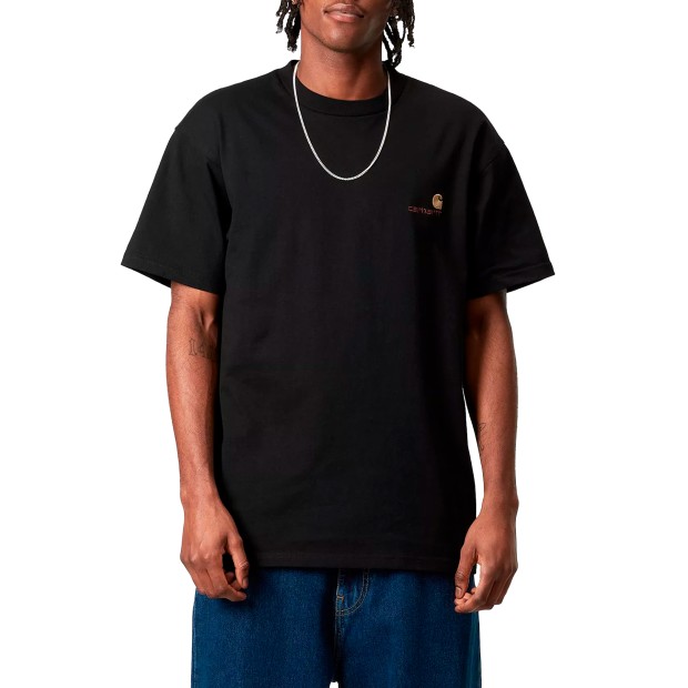 Carhartt Wip T-shirt American Script Black