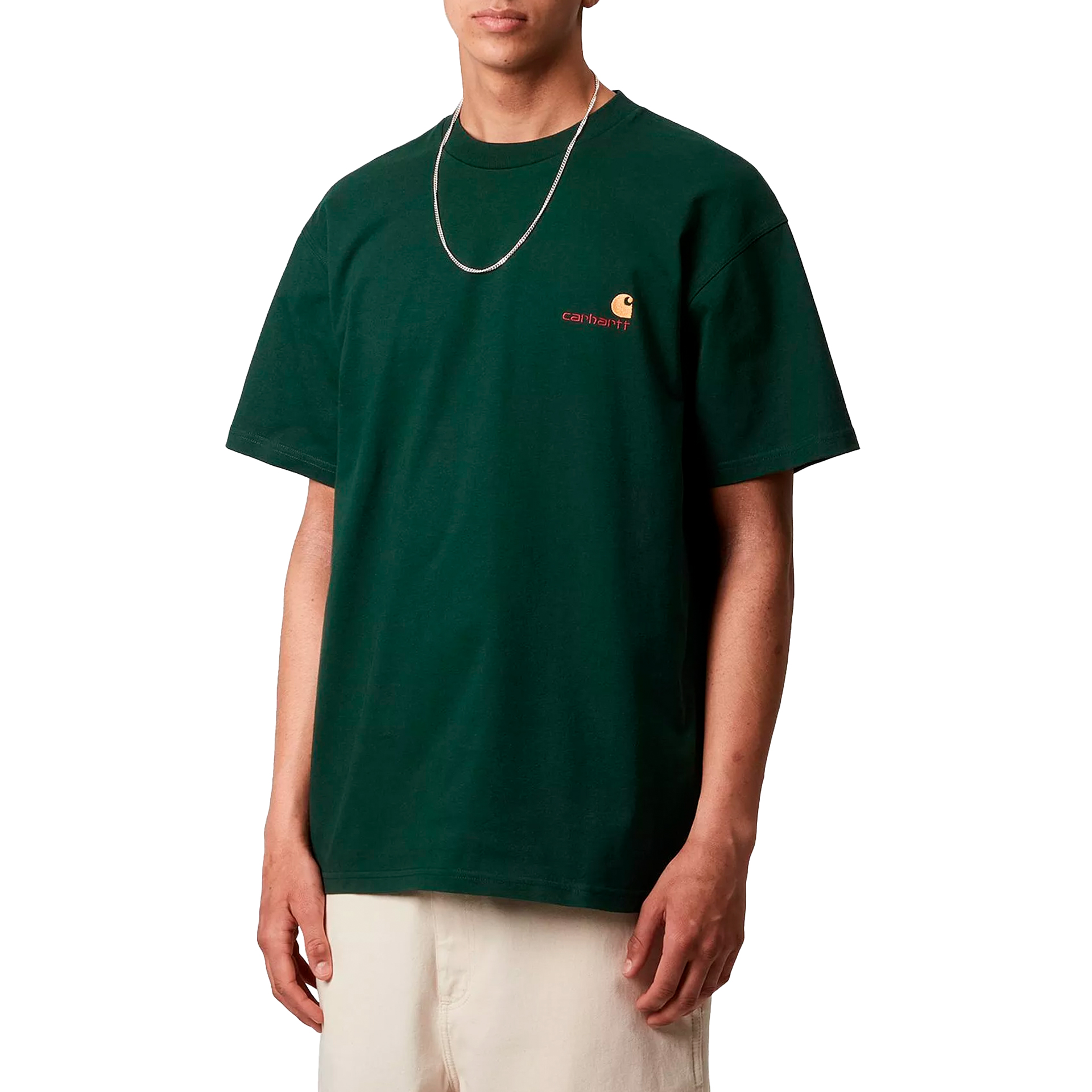 Carhartt Wip S/s American Script T-shirt Conifer