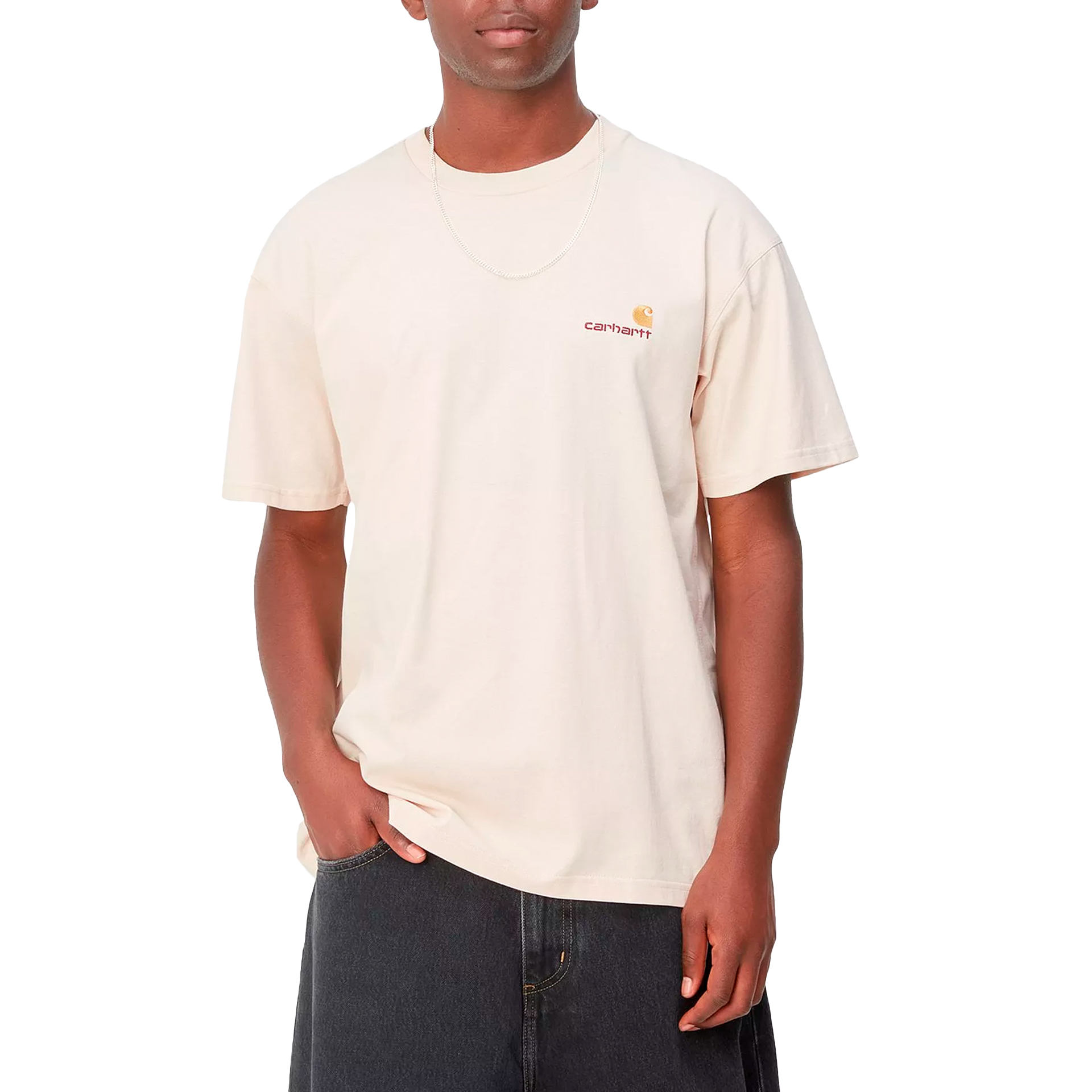 Carhartt Wip S/s American Script T-shirt Natural
