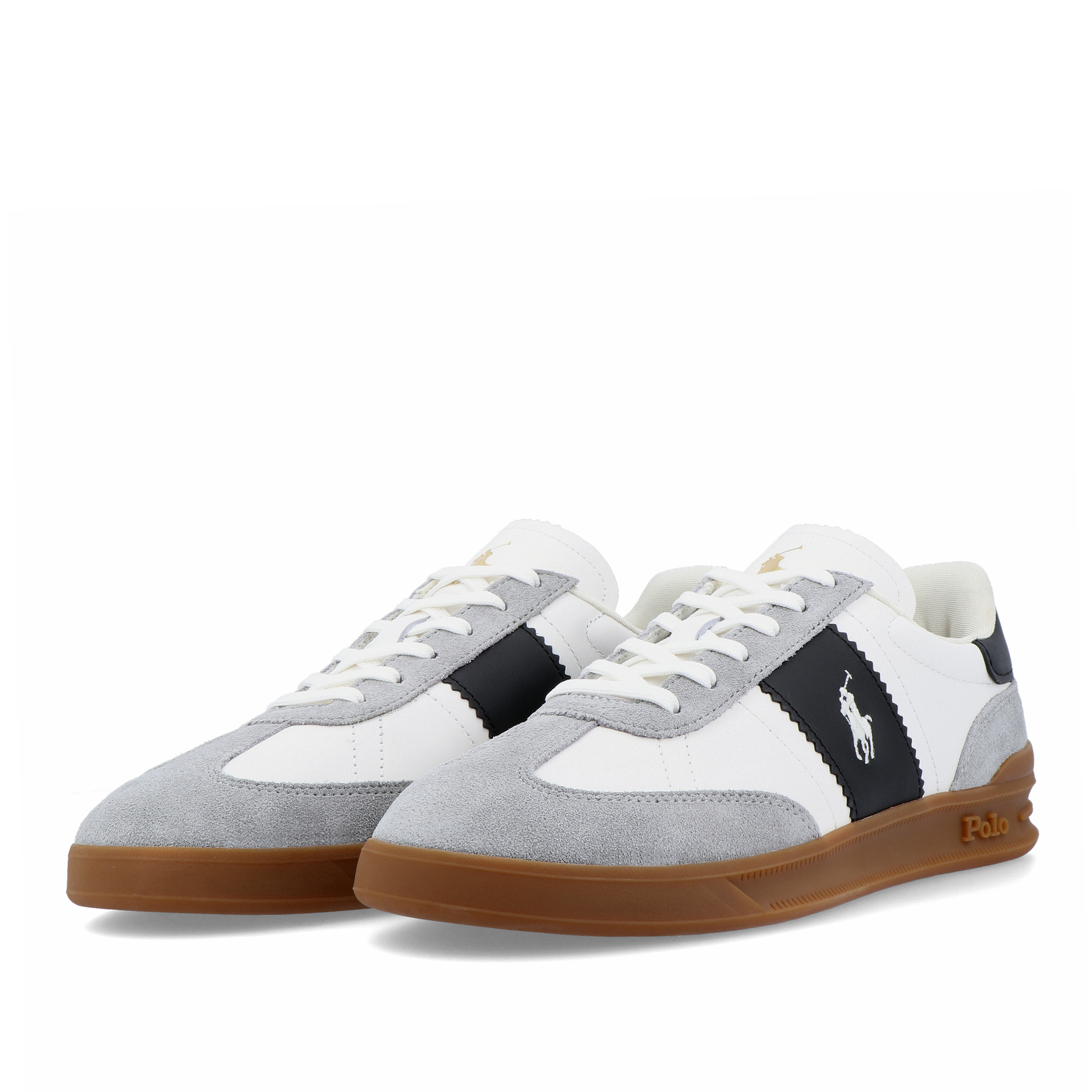 Ralph Lauren Hrt Aera Pp-sk-ltl White/black/soft Grey