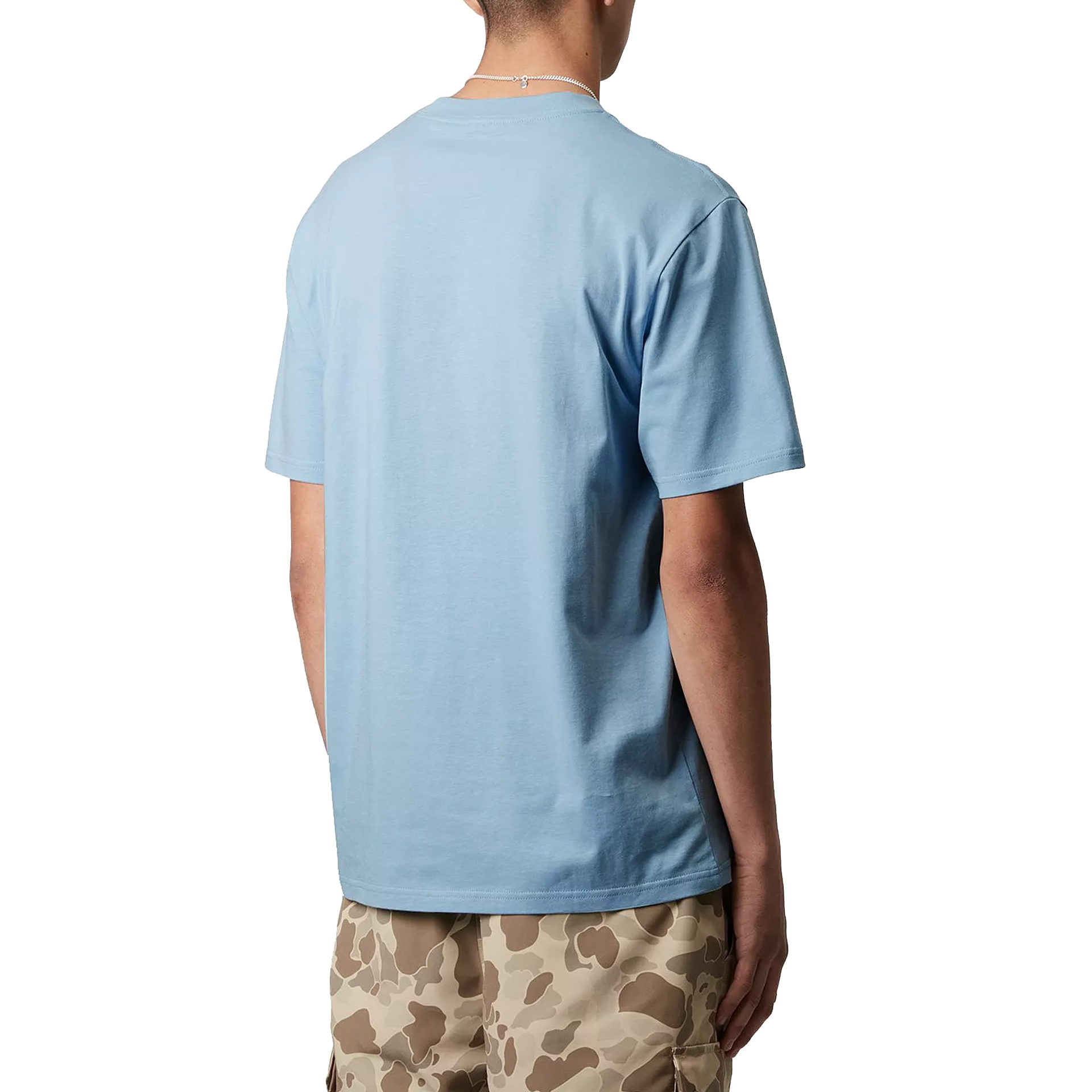 Carhartt Wip S/s Script T-shirt Bluebird  Fleur De Sel