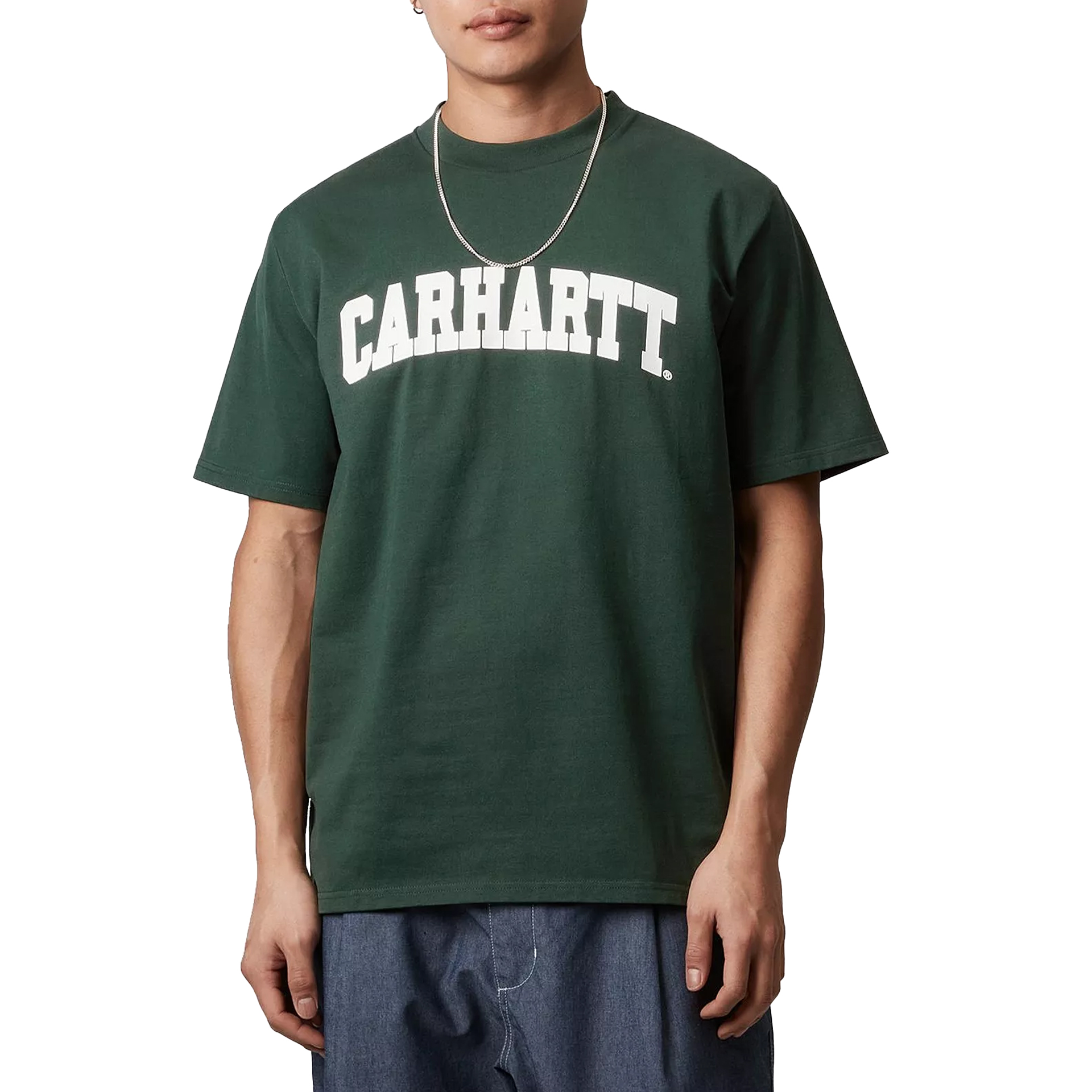 Carhartt Wip S/s University T-shirt Conifer  White