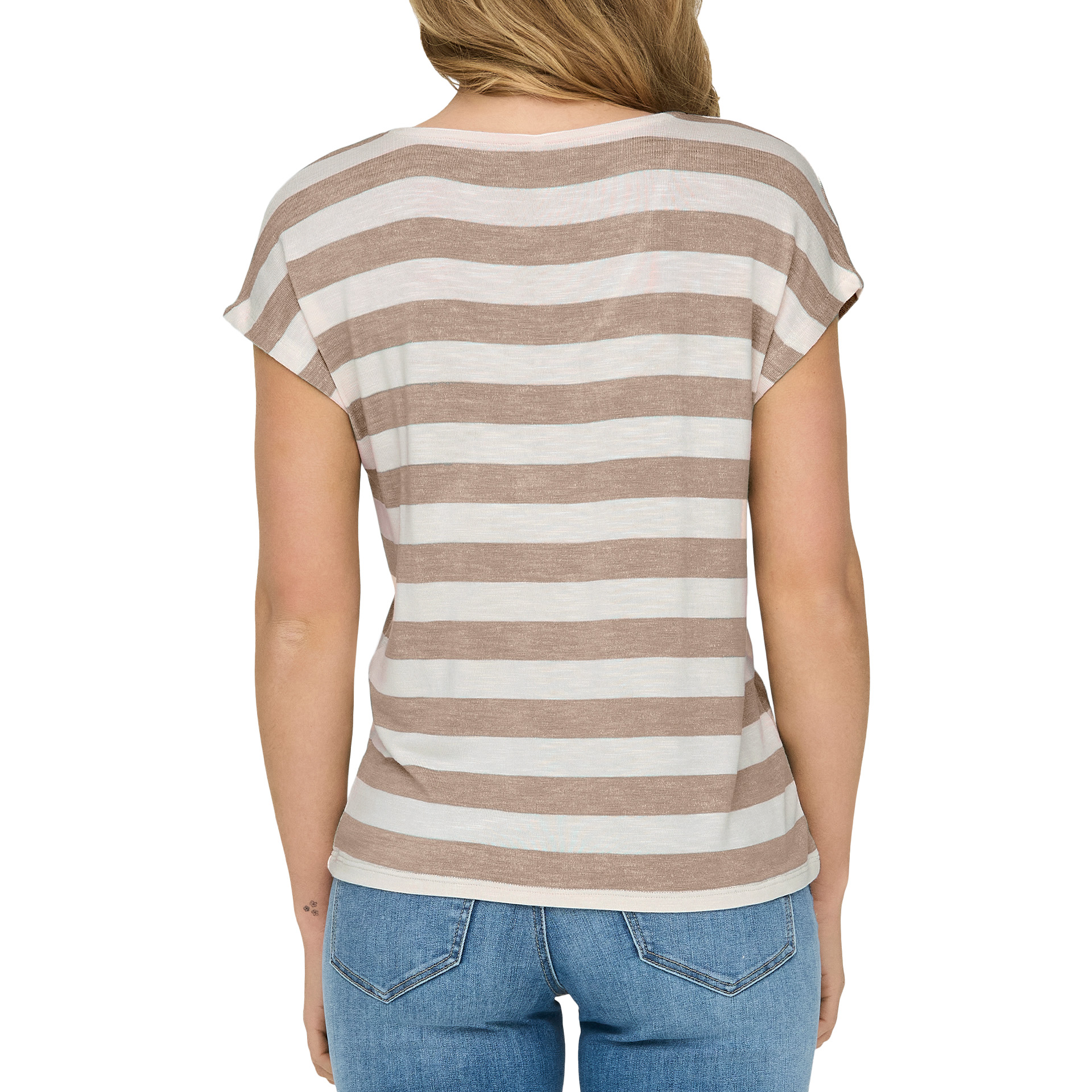 Only Top Lira V-neck Mocha Meringue Cloud Dancer