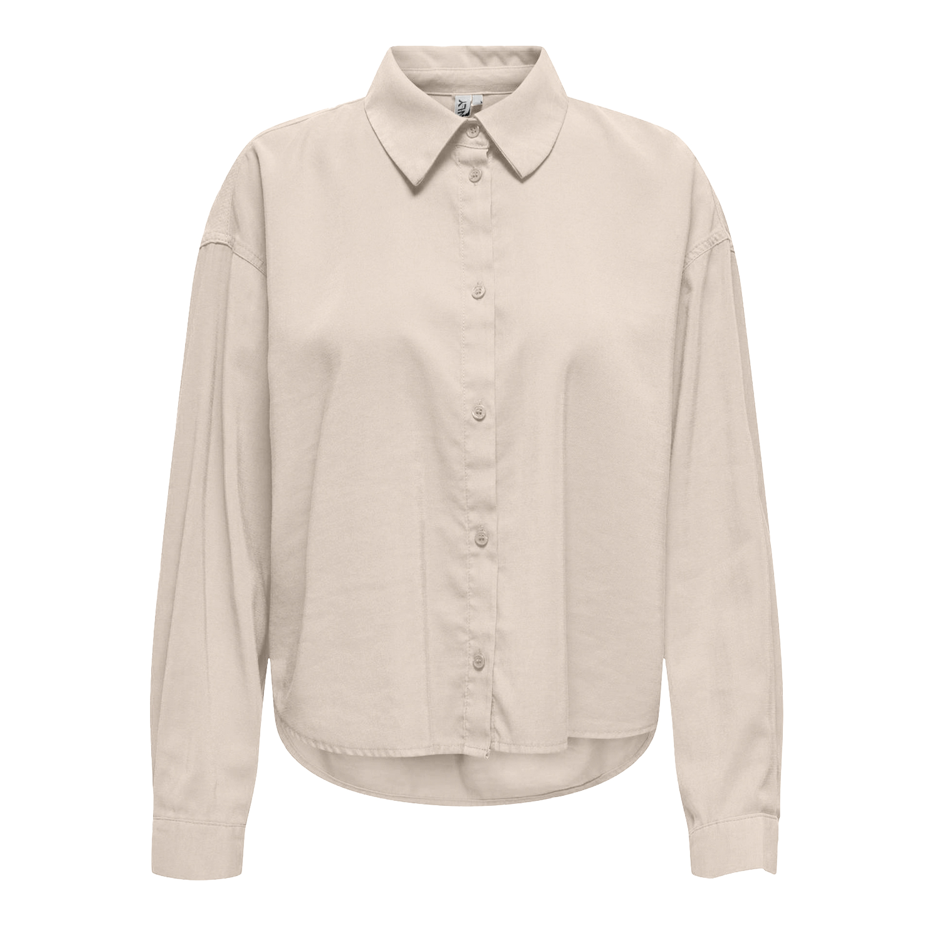 Only Onlaris Life Ls Pleat Shirt Wvn Pumice Stone