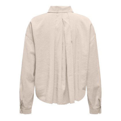 Only Onlaris Life Ls Pleat Shirt Wvn Pumice Stone Only Onlaris Life Ls Pleat Shirt Wvn Pumice Stone