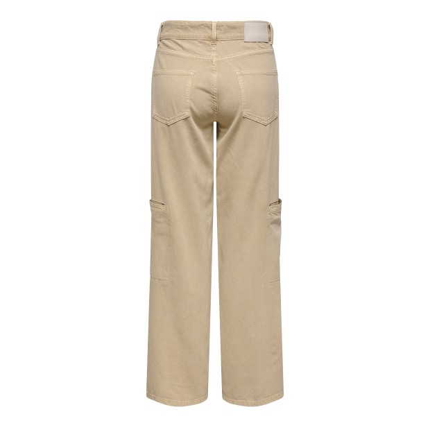 Only Onlprime Hw Wide Cut Pant Cc Pnt Pebble