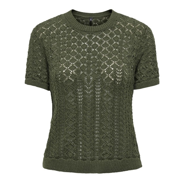 Only Onlsaga Life Ss O-neck Cc Knt Kalamata