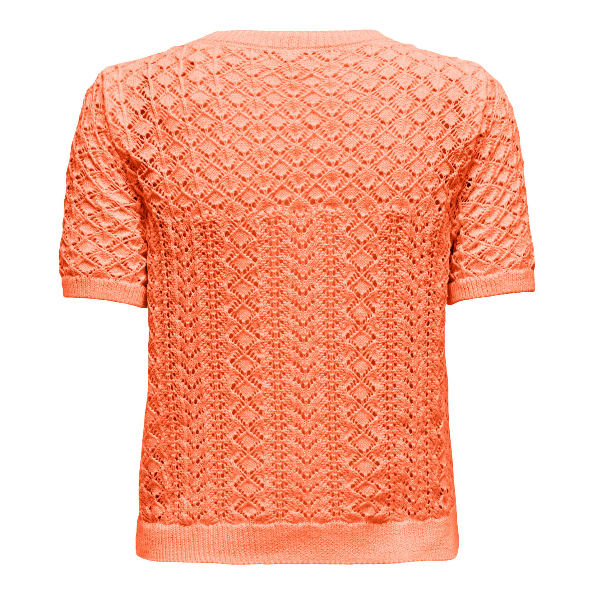 Only Onlsaga Life Ss O-neck Cc Knt Melon