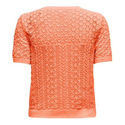 Only Onlsaga Life Ss O-neck Cc Knt Melon Only Onlsaga Life Ss O-neck Cc Knt Melon