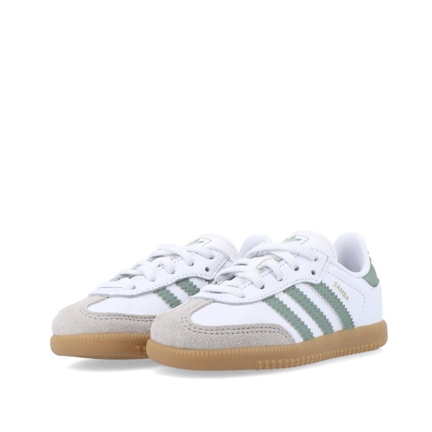 adidas Originals Samba OG El I Cloud White / Silver Green / Gum