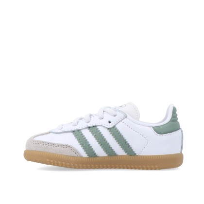 adidas Originals Samba OG El I Cloud White / Silver Green / Gum adidas Originals Samba OG El I Cloud White / Silver Green / Gum