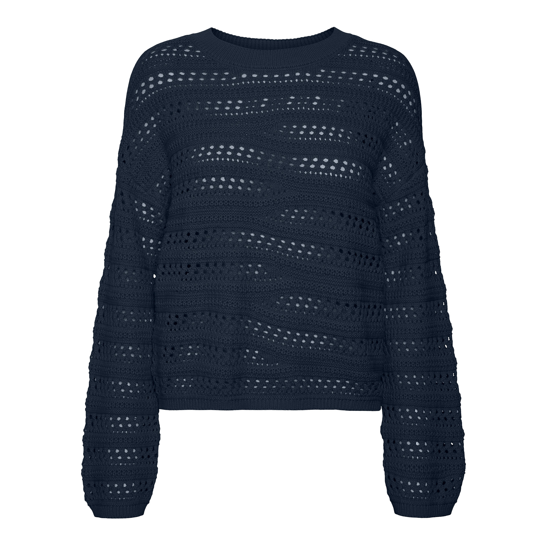 Vero Moda Vmlilja Ls O-neck Pullover Ga Navy Blazer