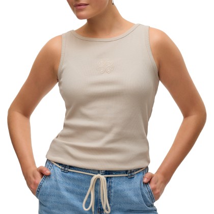 Vero Moda Vmcaisa Sille Tank Top Box Jrs Spe Sb1 Silver Lining