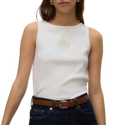 Vero Moda Vmcaisa Sille Tank Top Box Jrs Spe Sb1 Snow White