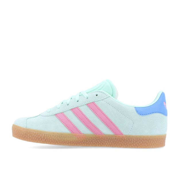 adidas Originals Gazelle J Clear Mint / Bliss Pink / Bright Blue