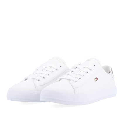 Tommy Hilfiger Vulc Canvas Lace Up White