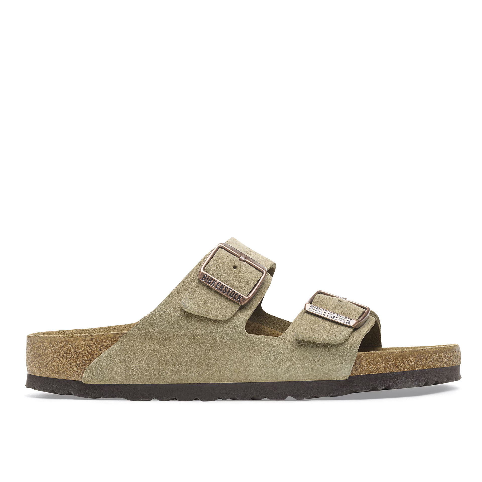 Birkenstock Arizona Suede Leather Taupe Narrow Fit