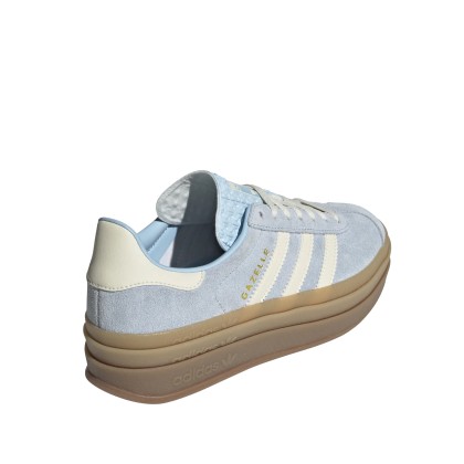 adidas Originals Gazelle Bold W Clear Sky / Cream White / Gold Metallic adidas Originals Gazelle Bold W Clear Sky / Cream White / Gold Metallic