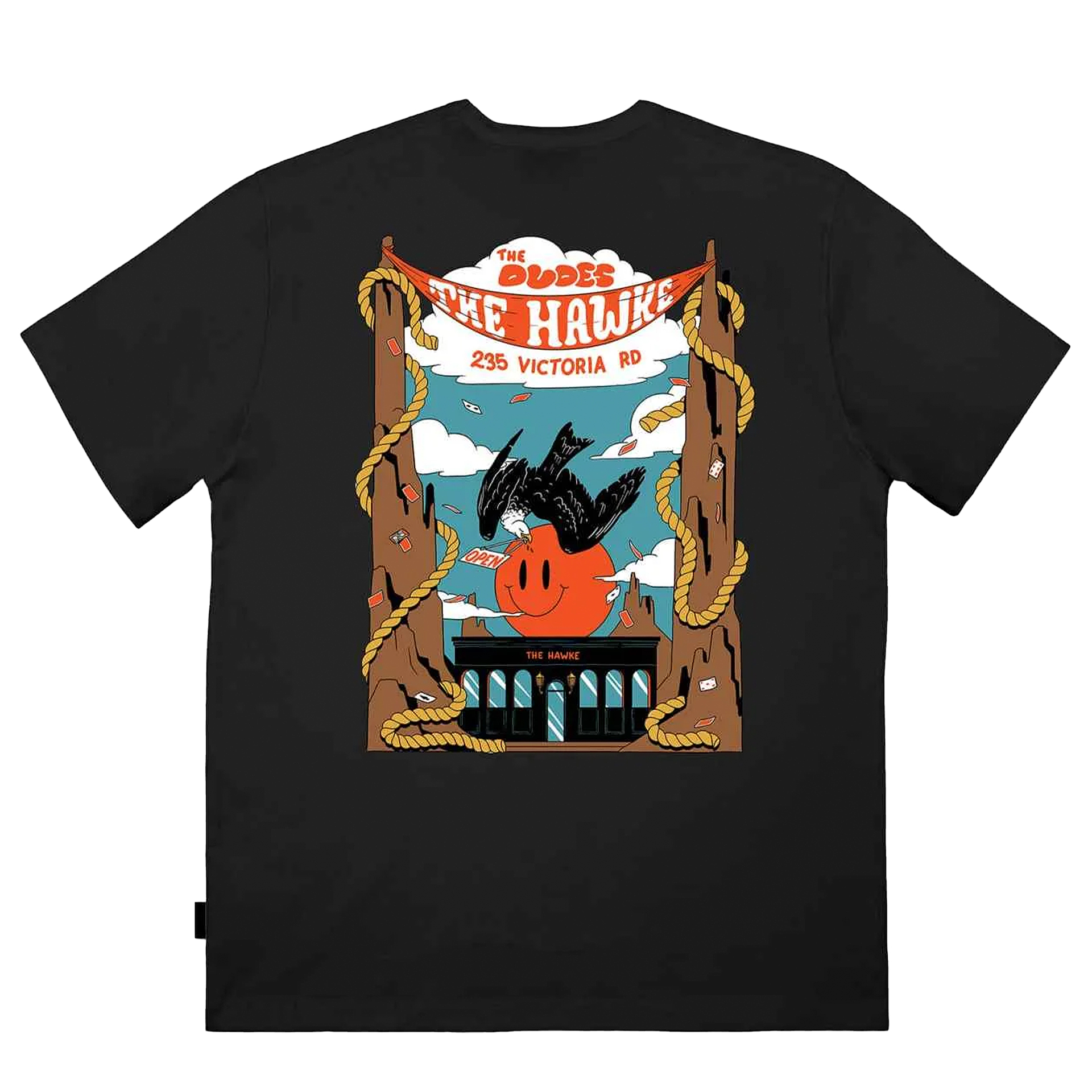 The Dudes T-shirt Hawke Seasonal Black