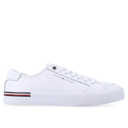Tommy Hilfiger Core Corporate Vulc Leather White