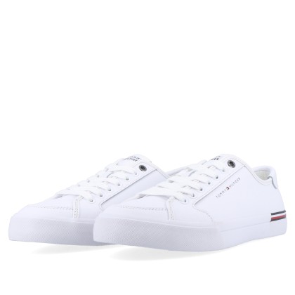 Tommy Hilfiger Core Corporate Vulc Leather White