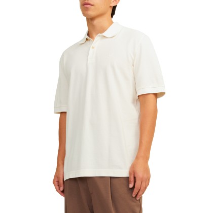 Jack & Jones Jprbluwilliam Wash Ss Polo Sn Cloud Dancer