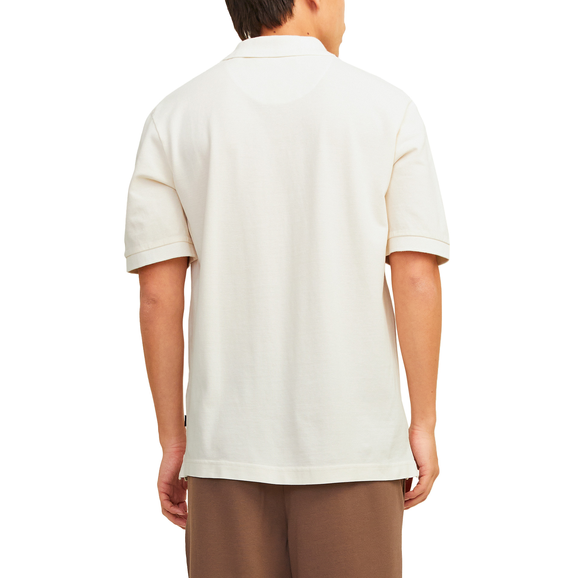 Jack & Jones Jprbluwilliam Wash Ss Polo Sn Cloud Dancer