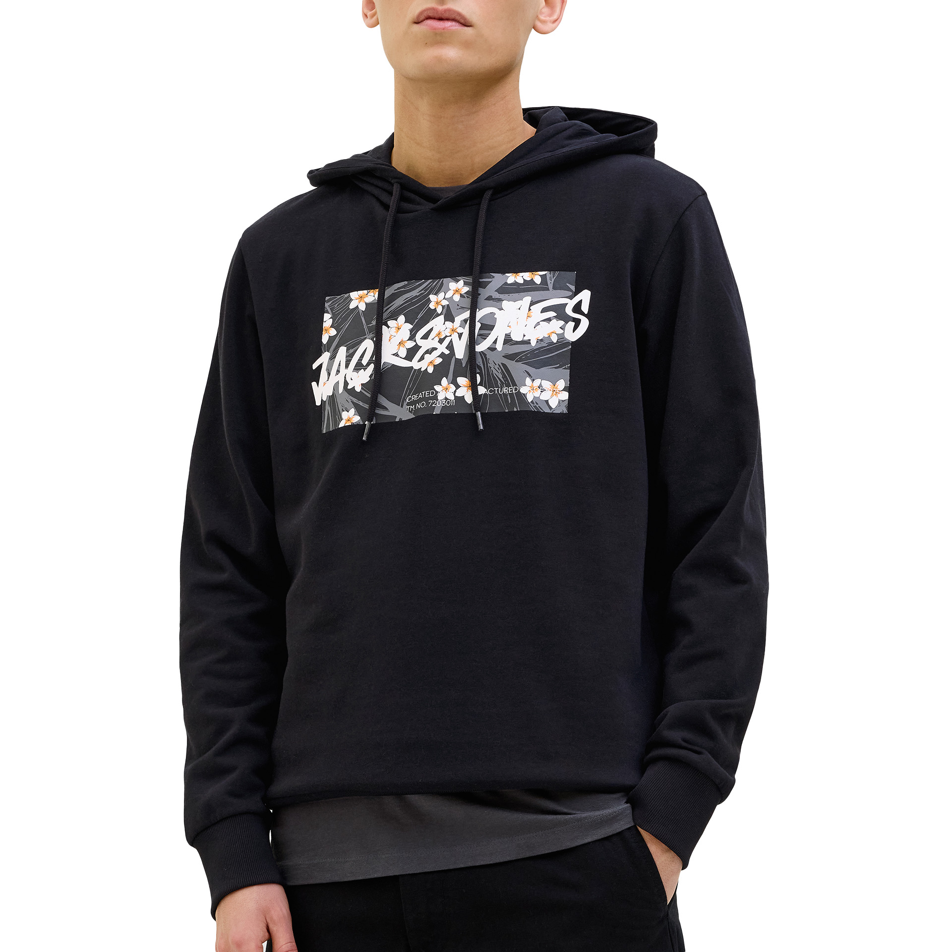 Jack & Jones Jjhawaii Shape Sweat Hood Black