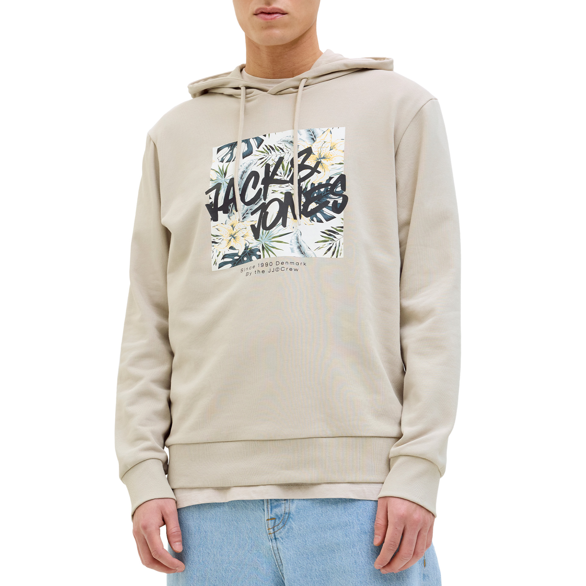 Jack & Jones Jjhawaii Shape Sweat Hood Moonbeam