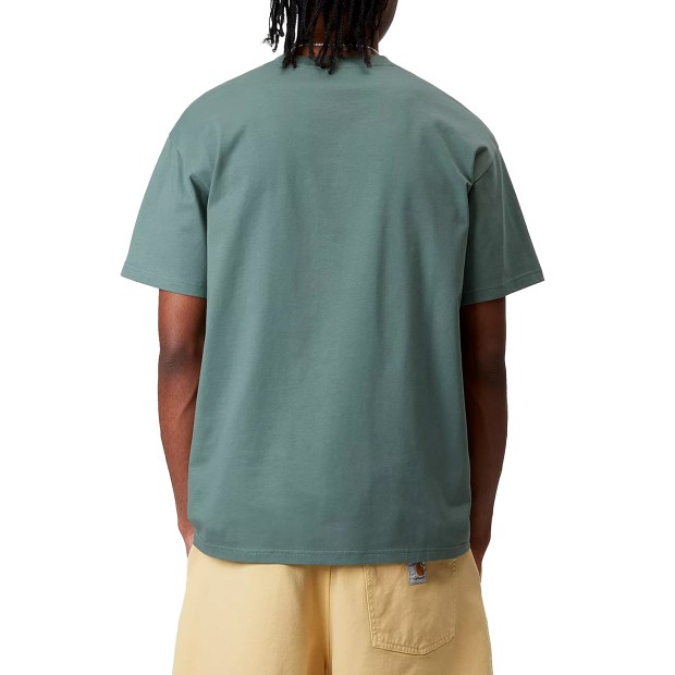 Carhartt Wip S/s Chase T-shirt Silver Pine  Gold
