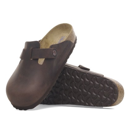 Birkenstock Boston Soft Footbed Natural Leather Oiled
