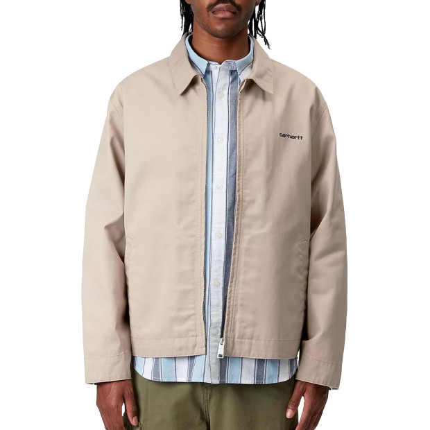 Carhartt Wip Module Script Jacket Wall  Black Rinsed