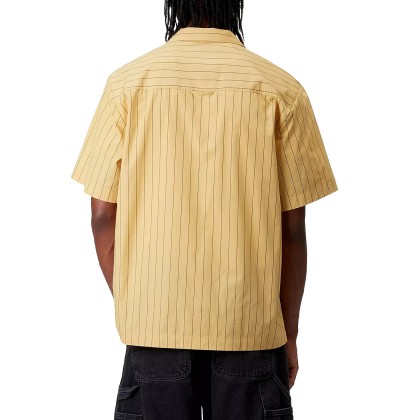 Carhartt Wip S/s Hendry Shirt Seaton Stripe, Straw  Liberica