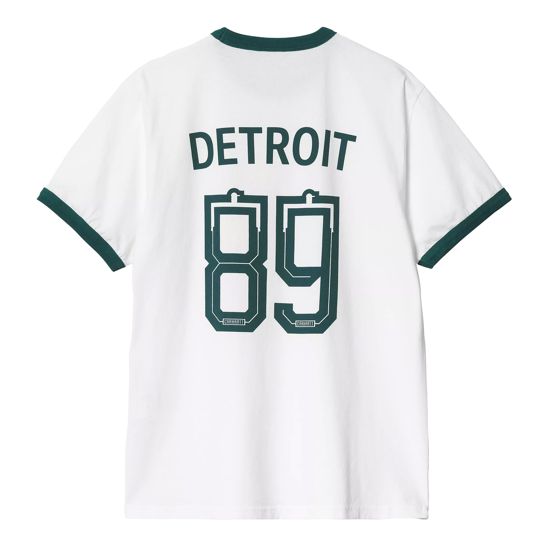 Carhartt Wip S/s 89 Ringer T-shirt White  Rainforest Heavy Enzyme Wash