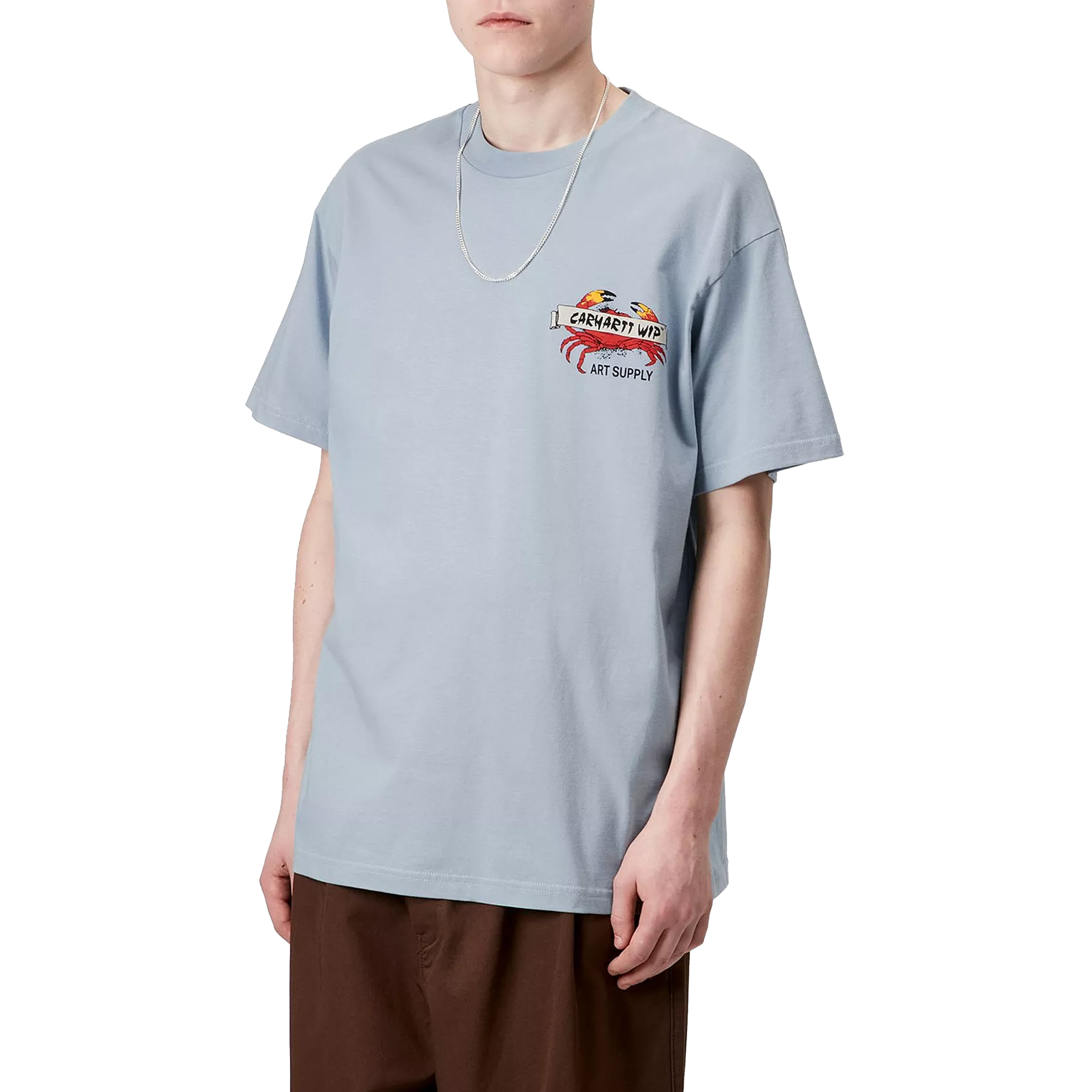 Carhartt Wip S/s Crab Paint T-shirt Frosted Blue