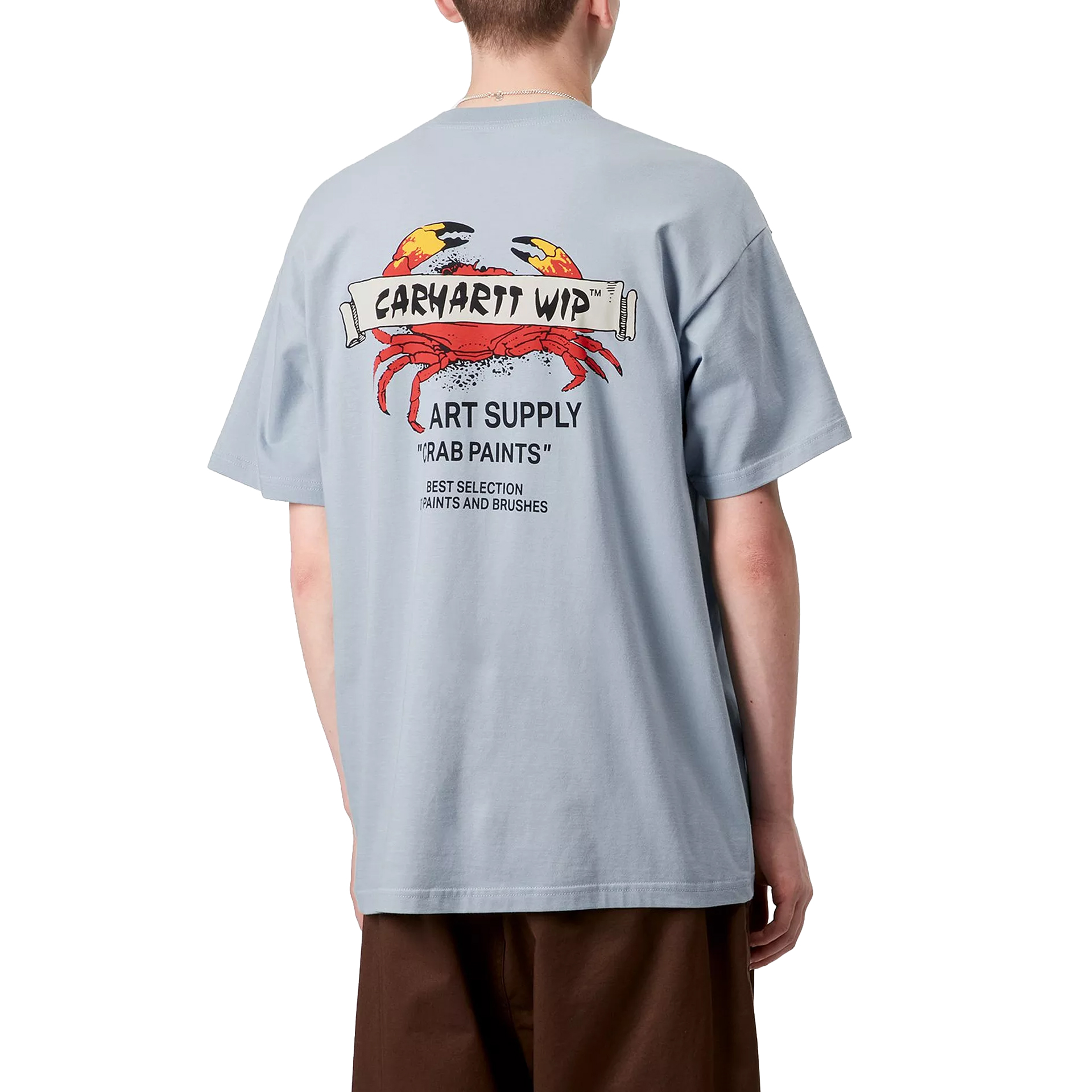 Carhartt Wip S/s Crab Paint T-shirt Frosted Blue