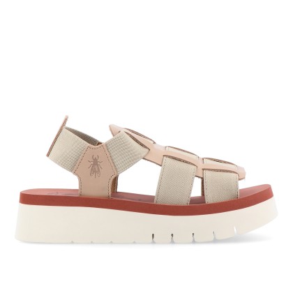 Fly London B357 Suki Taupe/taupe/brick