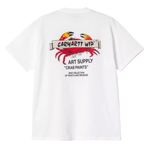 Carhartt Wip S/s Crab Paint T-shirt White