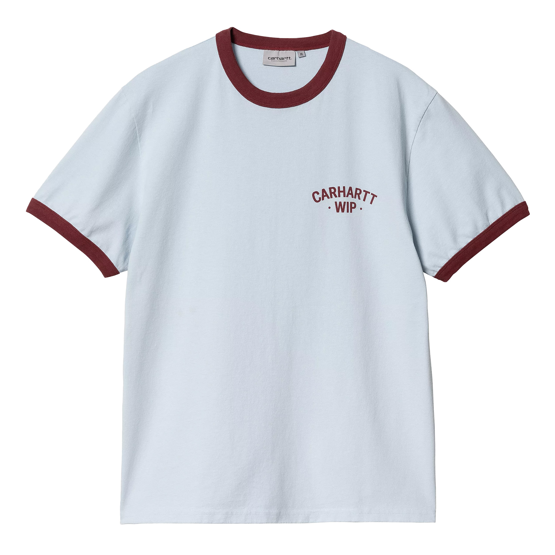 Carhartt Wip S/s 89 Ringer T-shirt Air Sky  Mulberry Heavy Enzyme Wash