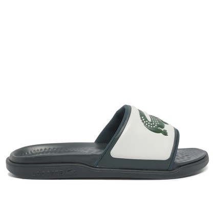 Lacoste Serve Slide Dual 1254cma Off Wht/dk Grn