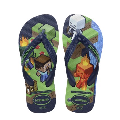 Havaianas Kids Minecraft Navy Blue