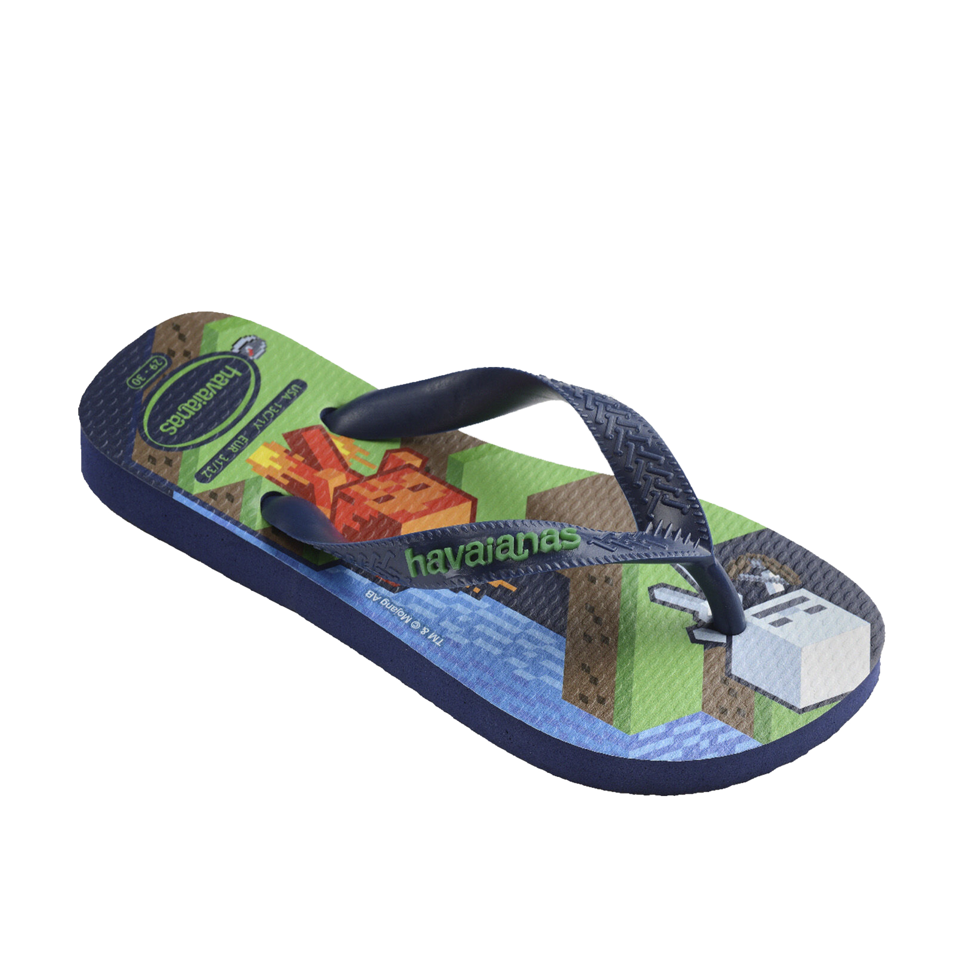 Havaianas Kids Minecraft Navy Blue