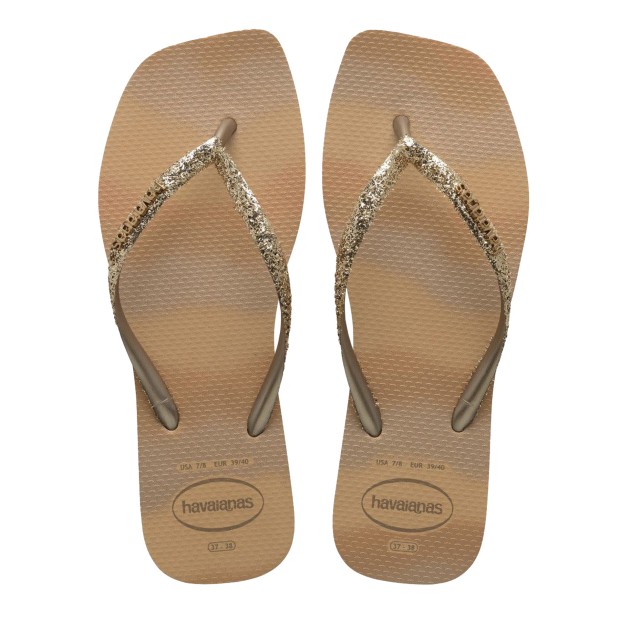 Havaianas Styleslim Square Glitter Party Golden